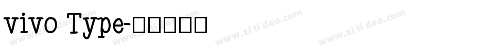vivo Type字体转换